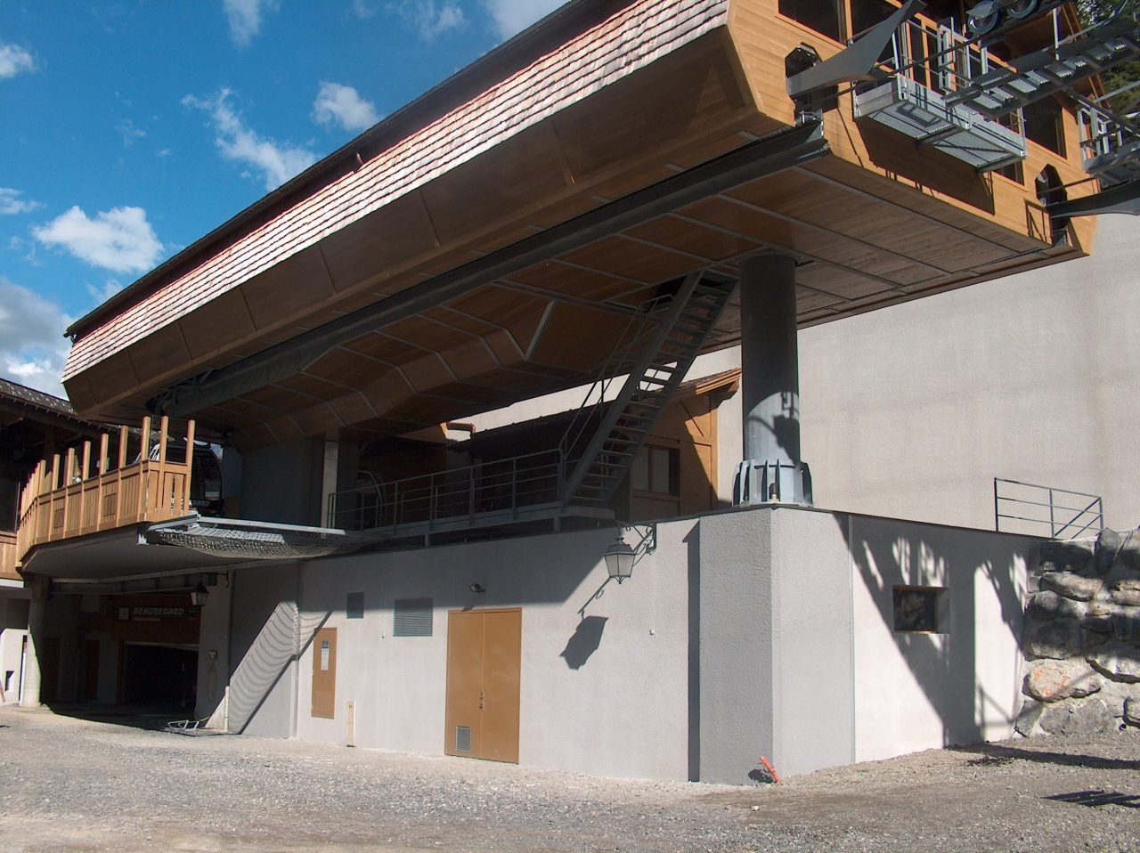télécabine de beauregard la clusaz construction barrachin BTP